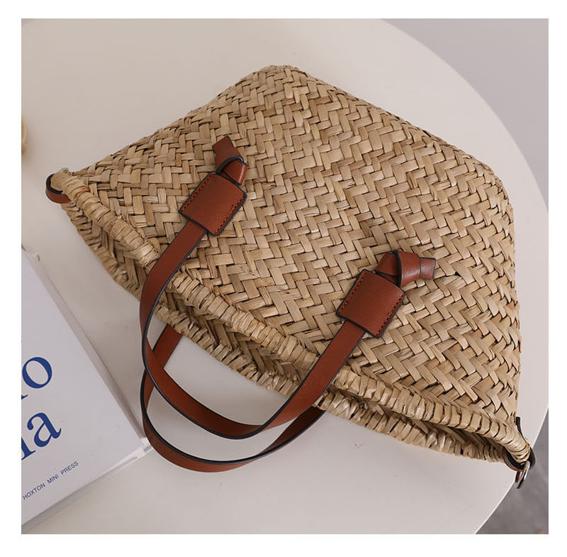 Sarah Express Natural Straw Woven Shoulder Bag