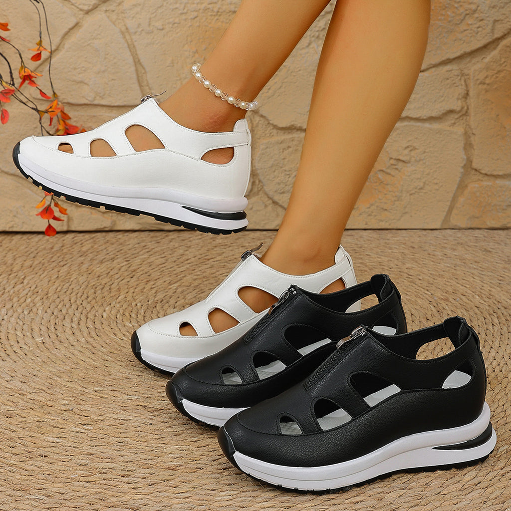 Sarah Express Chunky Sole Baotou Cutout Sandals