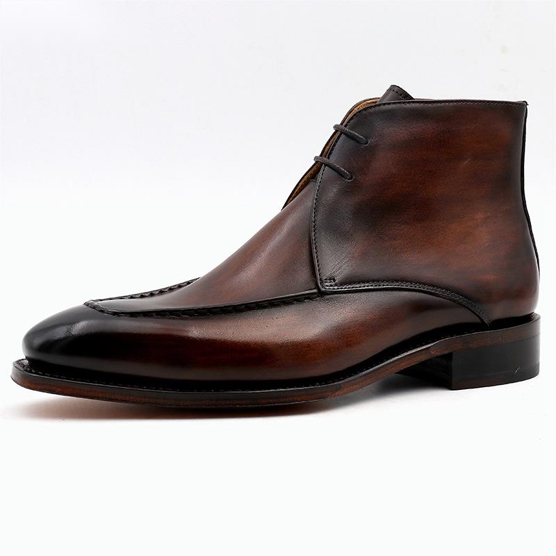 Sarah Express Handmade Men's Leather Ankle Boots