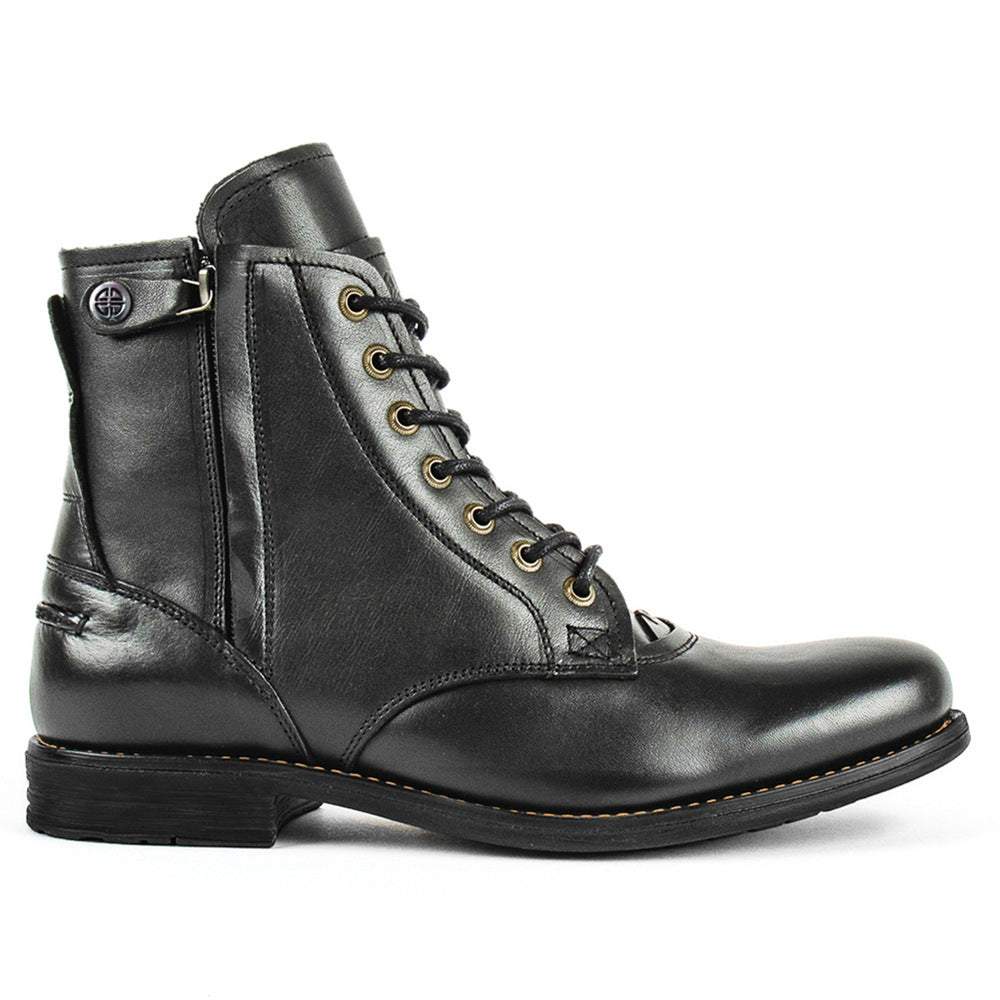 Sarah Express Men's Retro Lace-Up Knight Boots