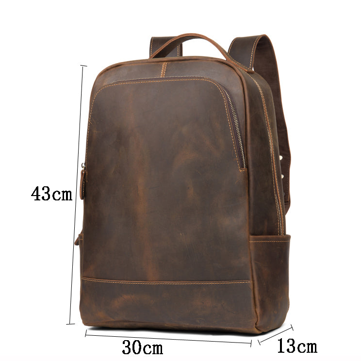 Sarah Express Structured Leather Travel Backpack for Men