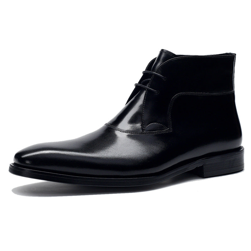 Sarah Express Classic Leather Lace Up Winter Boots