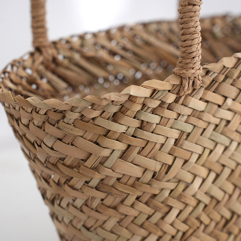 Sarah Express Handwoven Mitsuba Grass Shell Tote Bag