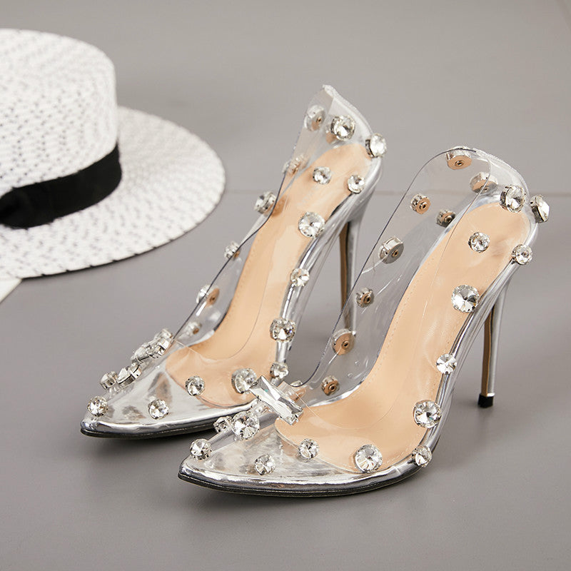 Sarah Express Rhinestone Pointed-Toe Stiletto Heels