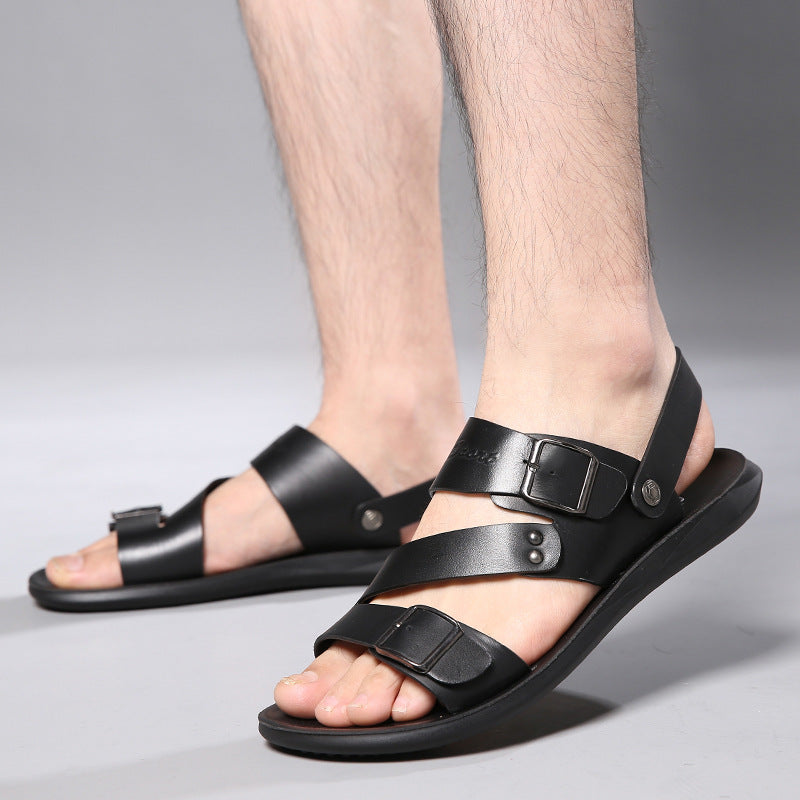 Sarah Express Men's Adjustable Buckle Casual Sandals