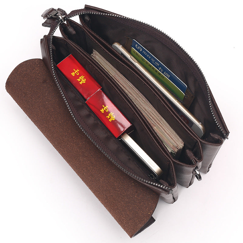 Sarah Express Structured Leather Business Handbag for Men