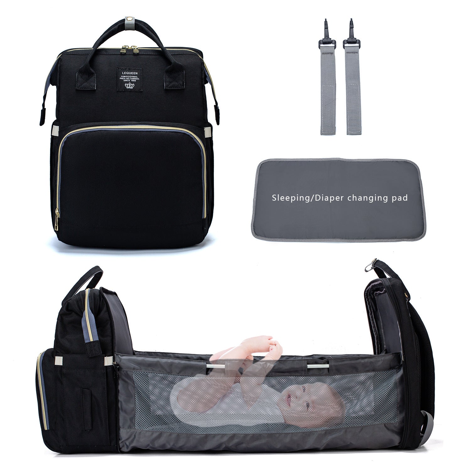 Sarah Express Convertible Baby Travel Backpack Changing Station