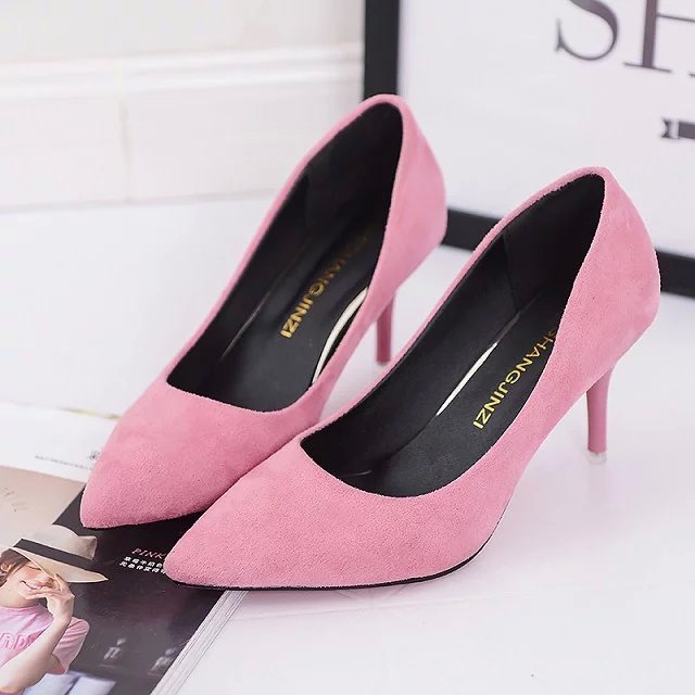 Sarah Express Women's Cutout Platform Heels Pink E