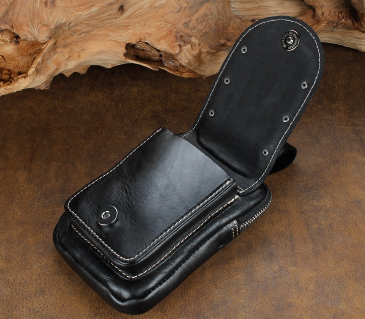 Sarah Express Leather Scorpion Embossed Belt Pouch