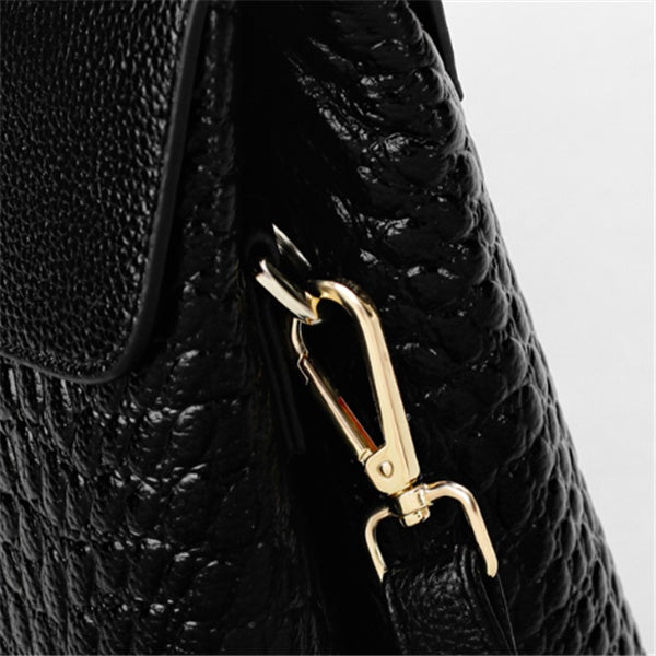 Sarah Express Textured Leather Look Structured Shoulder Bag