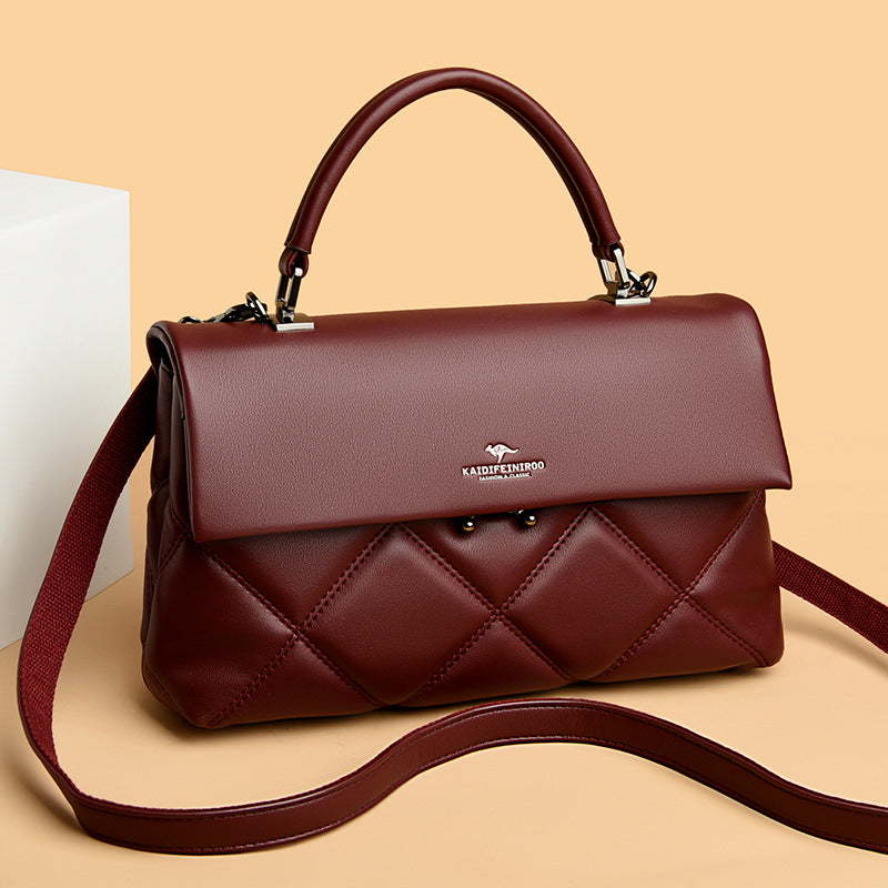 Sarah Express Structured Synthetic Leather Crossbody Handbag