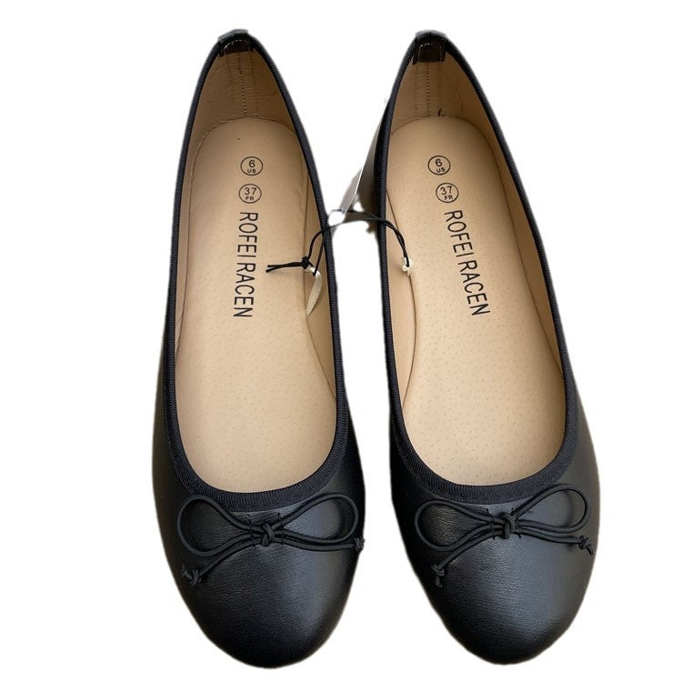 Sarah Express Unisex Slip-On Bow Ballet Flats