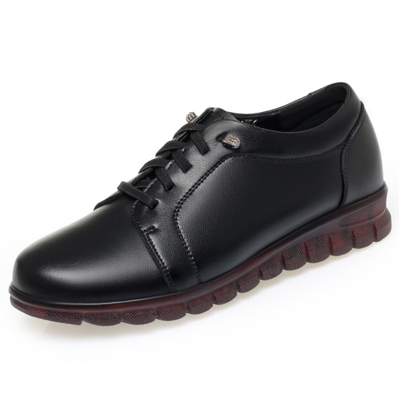 Sarah Express Women's Casual Leather Slip-On Flats