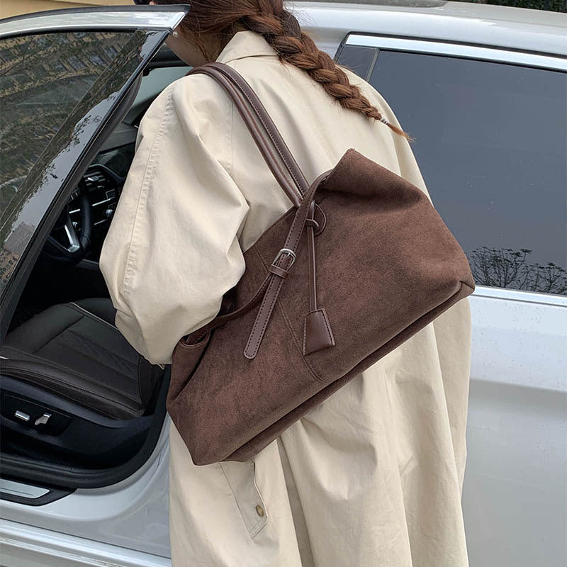 Sarah Express Retro Matte PU Leather Shoulder Bag