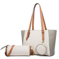 Sarah Express Three-Piece Saffiano Bucket Bag Set White