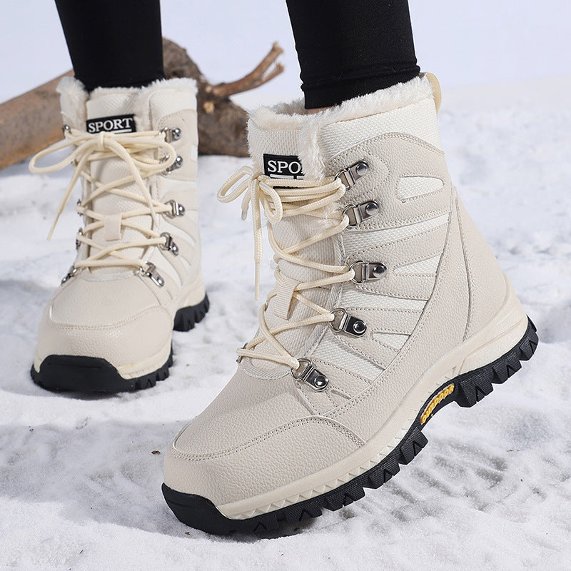 Sarah Express Women's Fleece-Lined Waterproof Winter Snow Boots