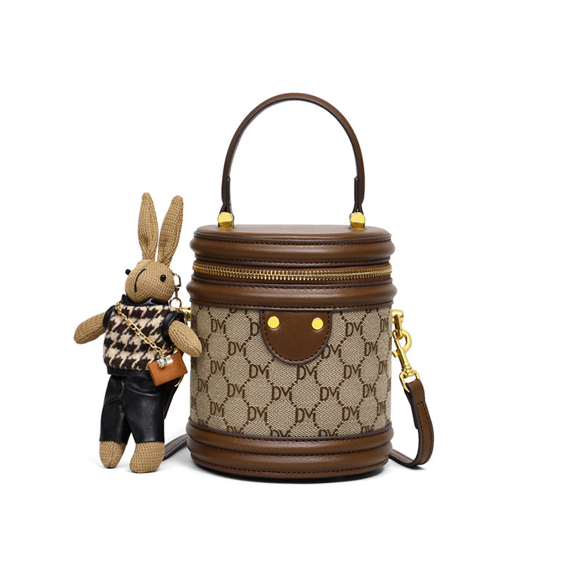 Sarah Express Structured Crossbody Bucket Bag With Bunny Charm