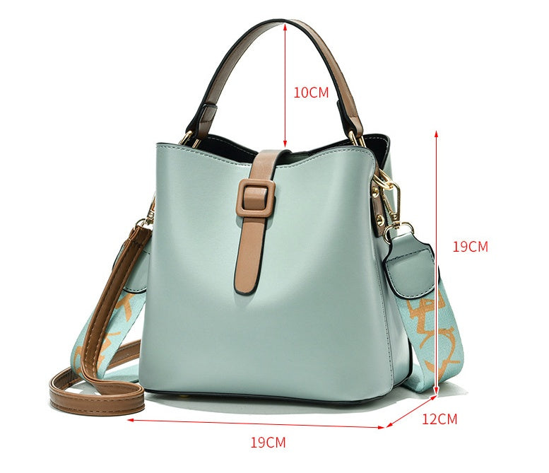 Sarah Express Structured Bucket Bag with Contrast Details