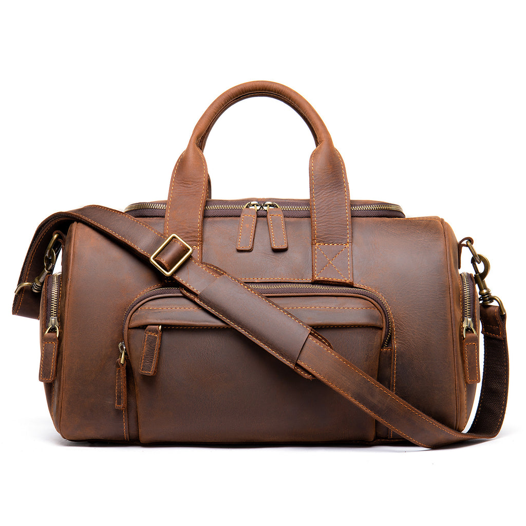 Sarah Express Retro Leather Travel Hand Luggage Bag