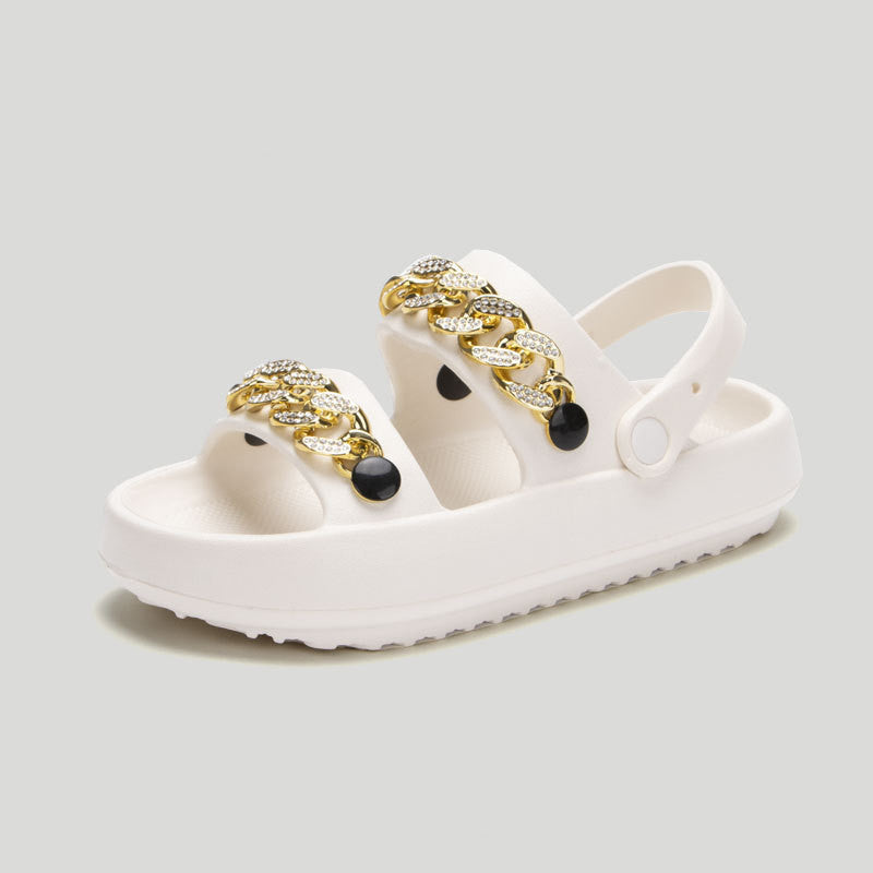 Sarah Express Chunky Chain Platform Sandals