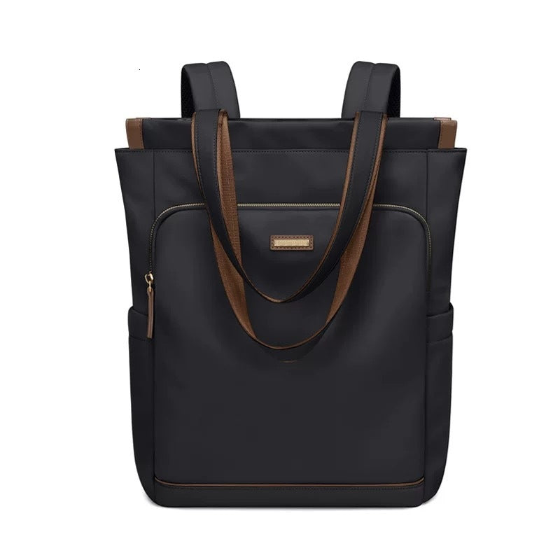 Sarah Express Large Capacity Nylon Everyday Backpack Black