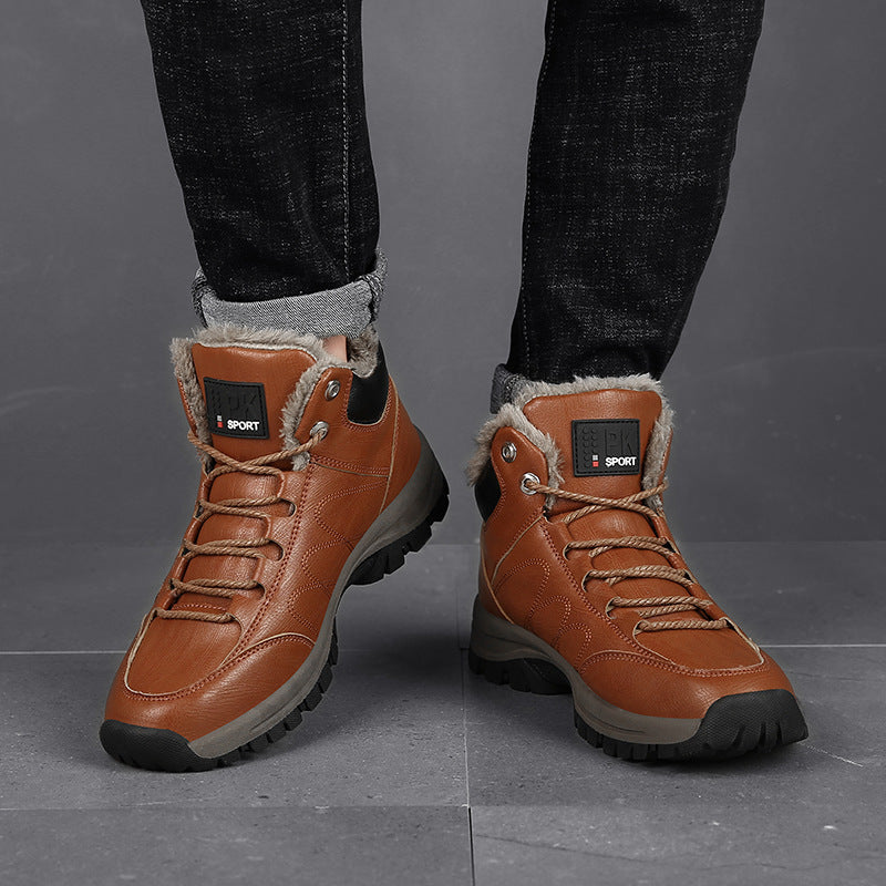 Sarah Express Men's Warm Plush Lined Winter Boots
