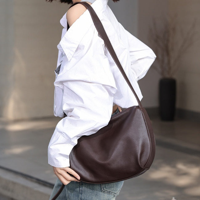 Sarah Express Soft Cowhide Dumpling Shoulder Bag
