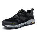 Sarah Express Men's Breathable Lace-Up Outdoor Sneakers Black