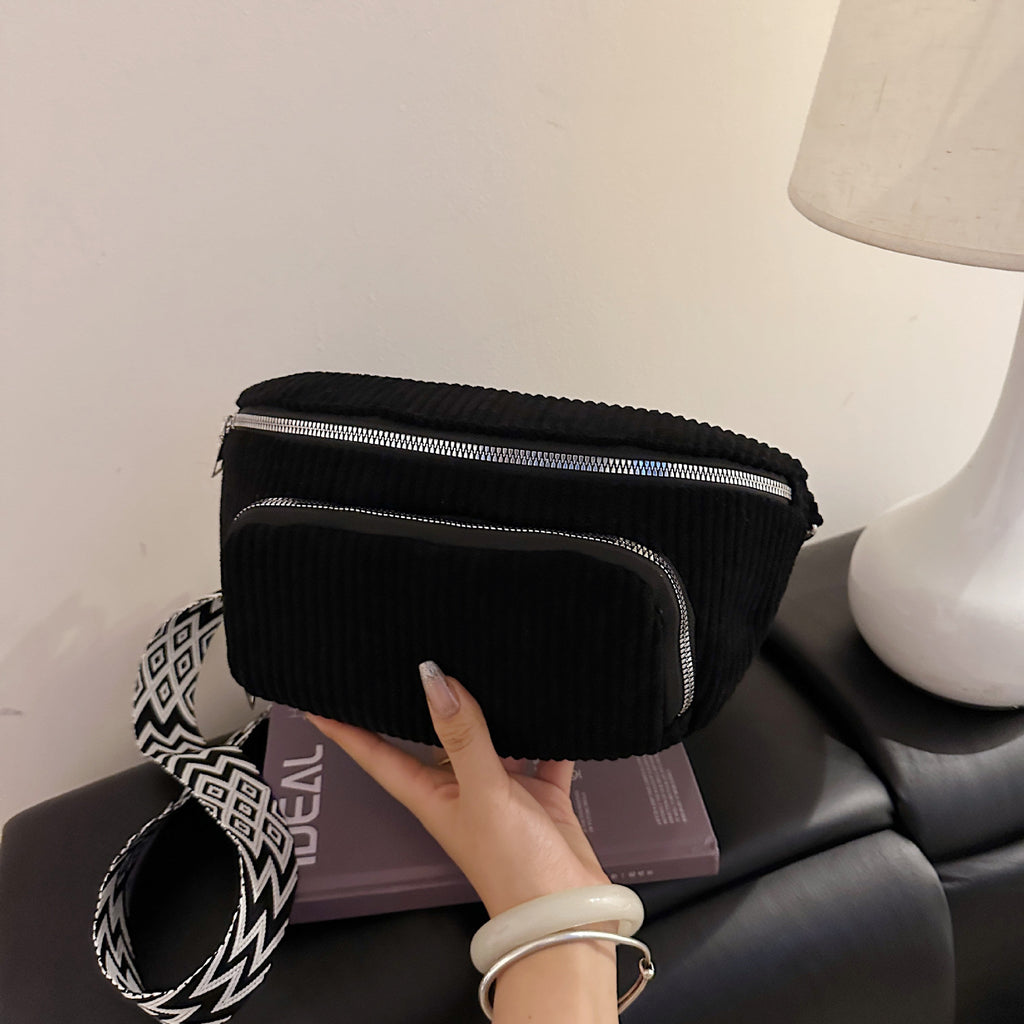 Sarah Express Corduroy Dumpling Crossbody Bag