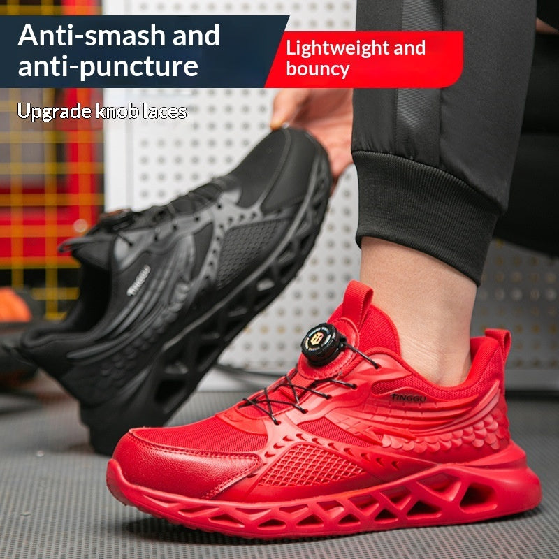 Sarah Express Men's Steel Toe Breathable Work Shoes