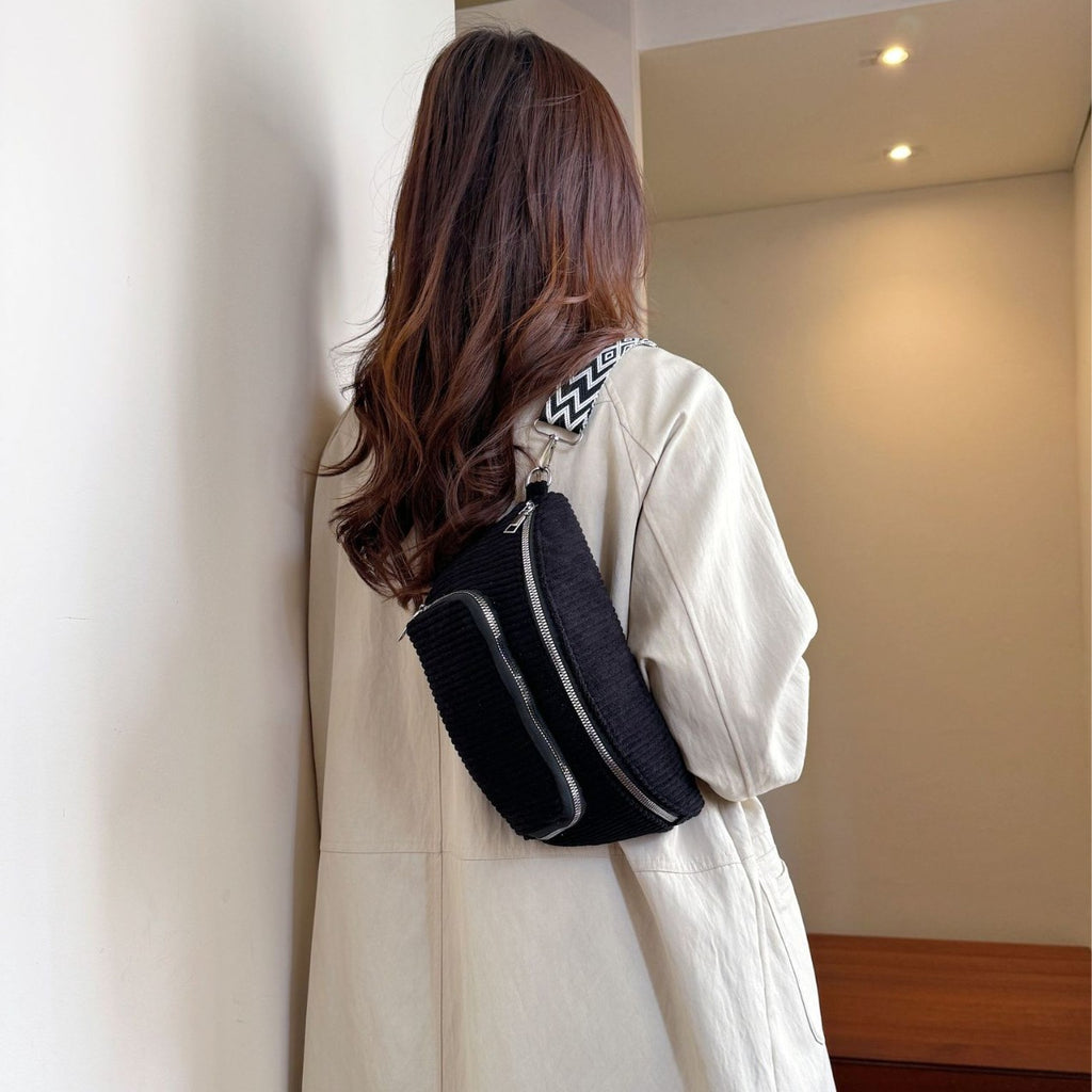 Sarah Express Corduroy Dumpling Crossbody Bag