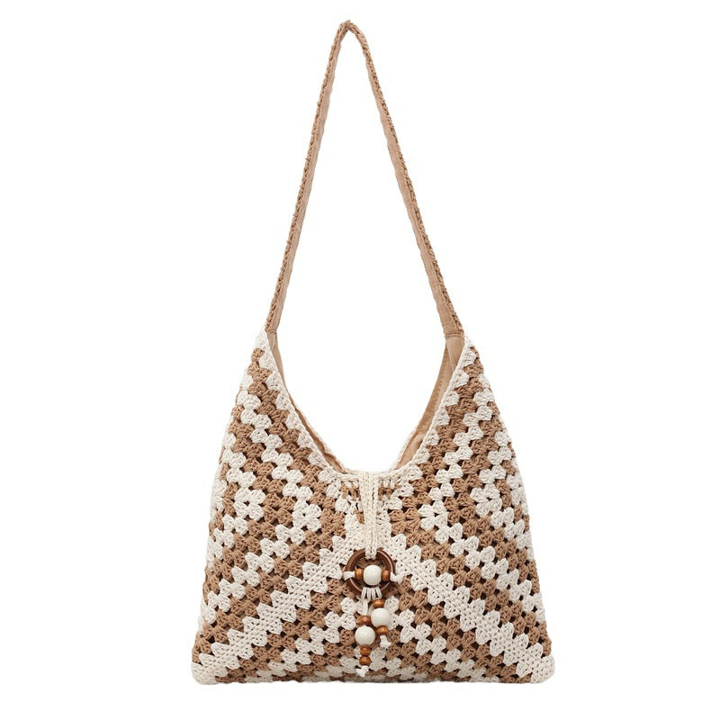 Sarah Express Crochet Weave Shoulder Tote Bag