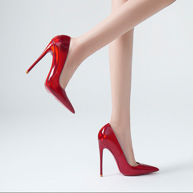Sarah Express Pointed Toe Stiletto Pumps Red Sole