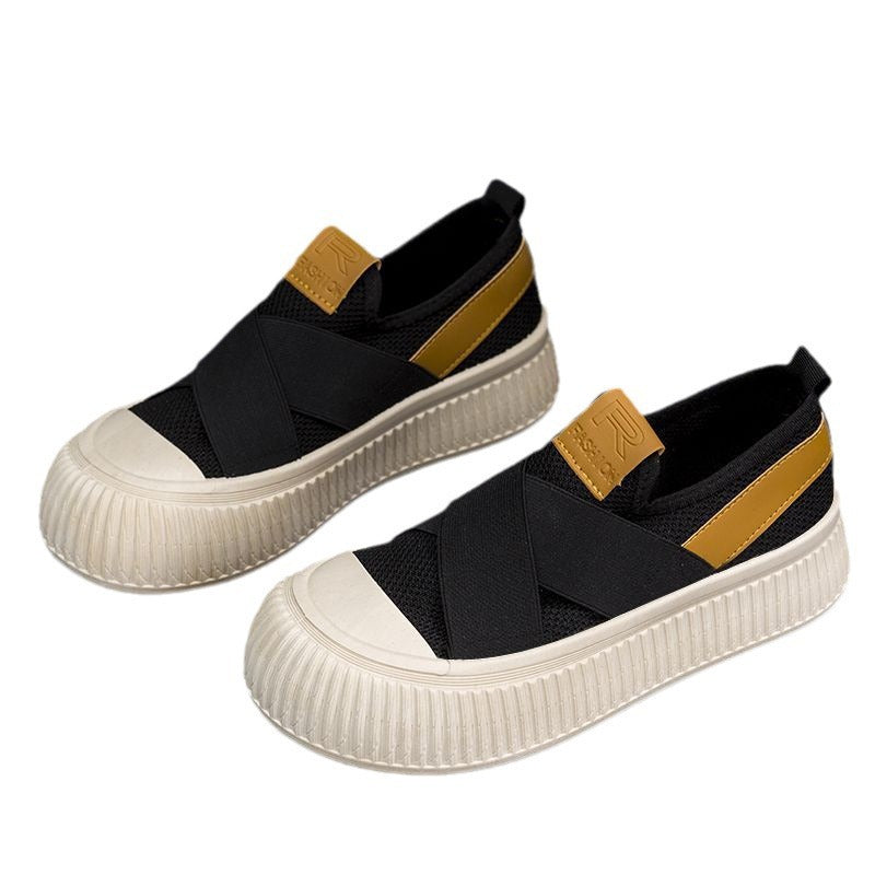 Sarah Express Breathable Mesh Canvas Slip-On Sneakers