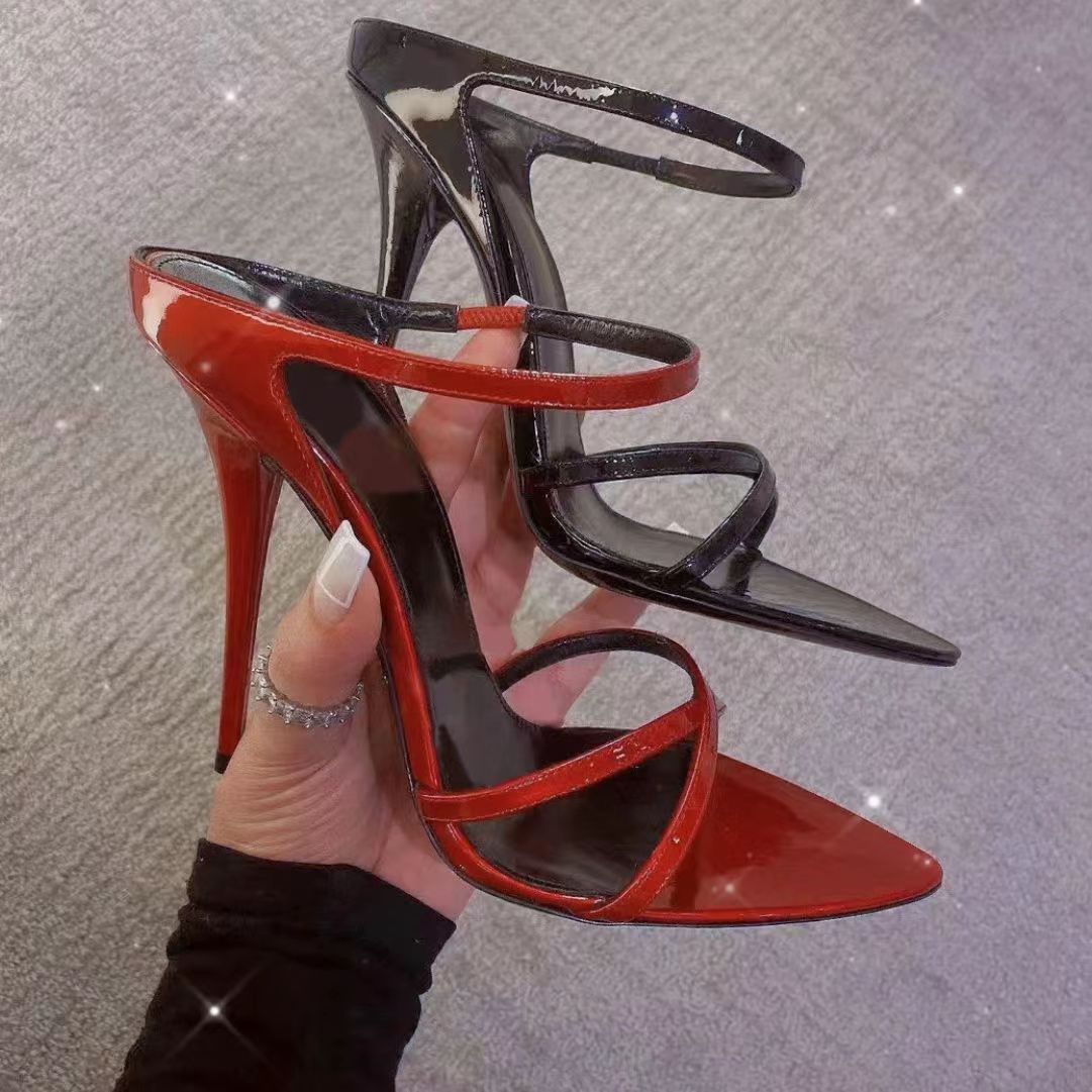 Sarah Express Luxury Pointed Toe Slide Sandals