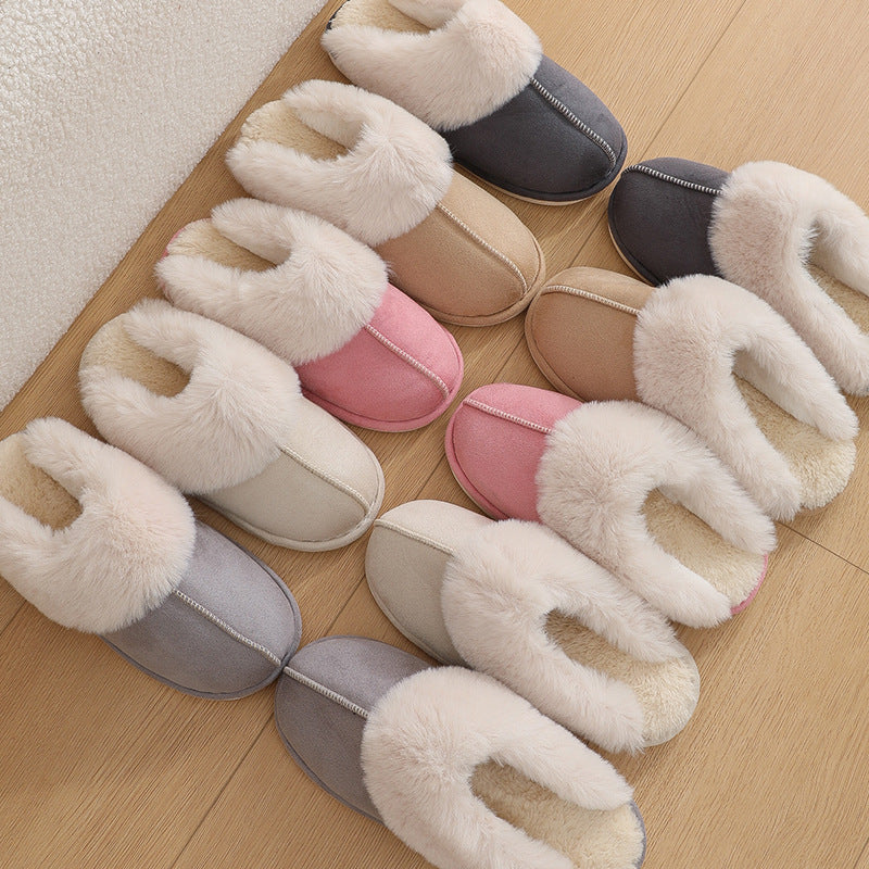 Sarah Express Plush Fur Lined Indoor House Slippers