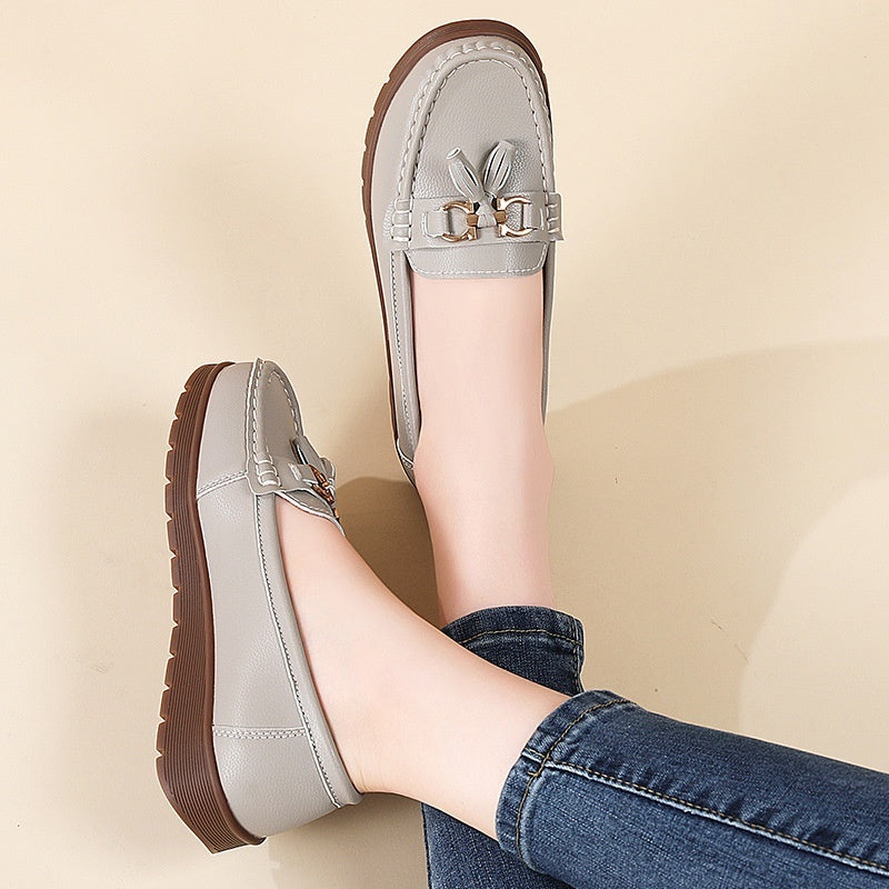 Sarah Express Women's Suede Tassel Flat Moccasin Loafers
