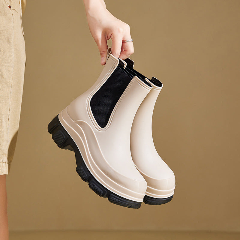 Sarah Express Waterproof Mid-Calf Martin Rain Boots