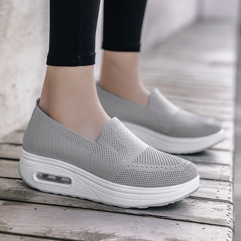 Sarah Express Women's Mesh Slip-On Casual Platform Shoes
