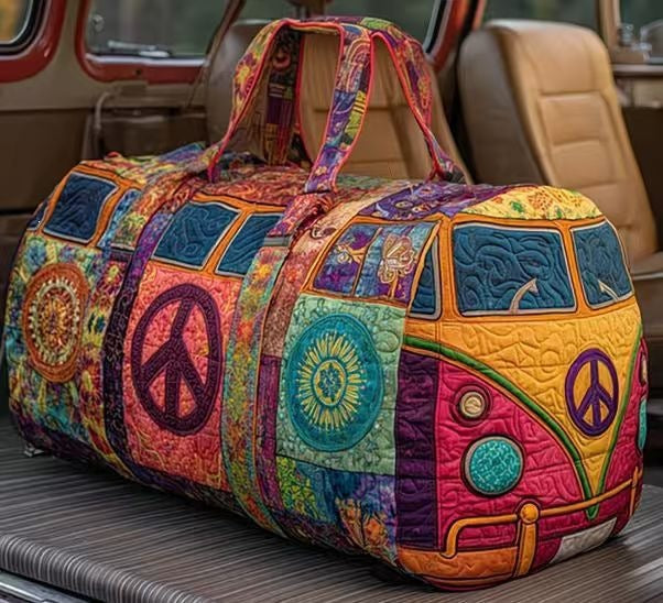Sarah Express Printed Van Design Yoga Duffle Bag