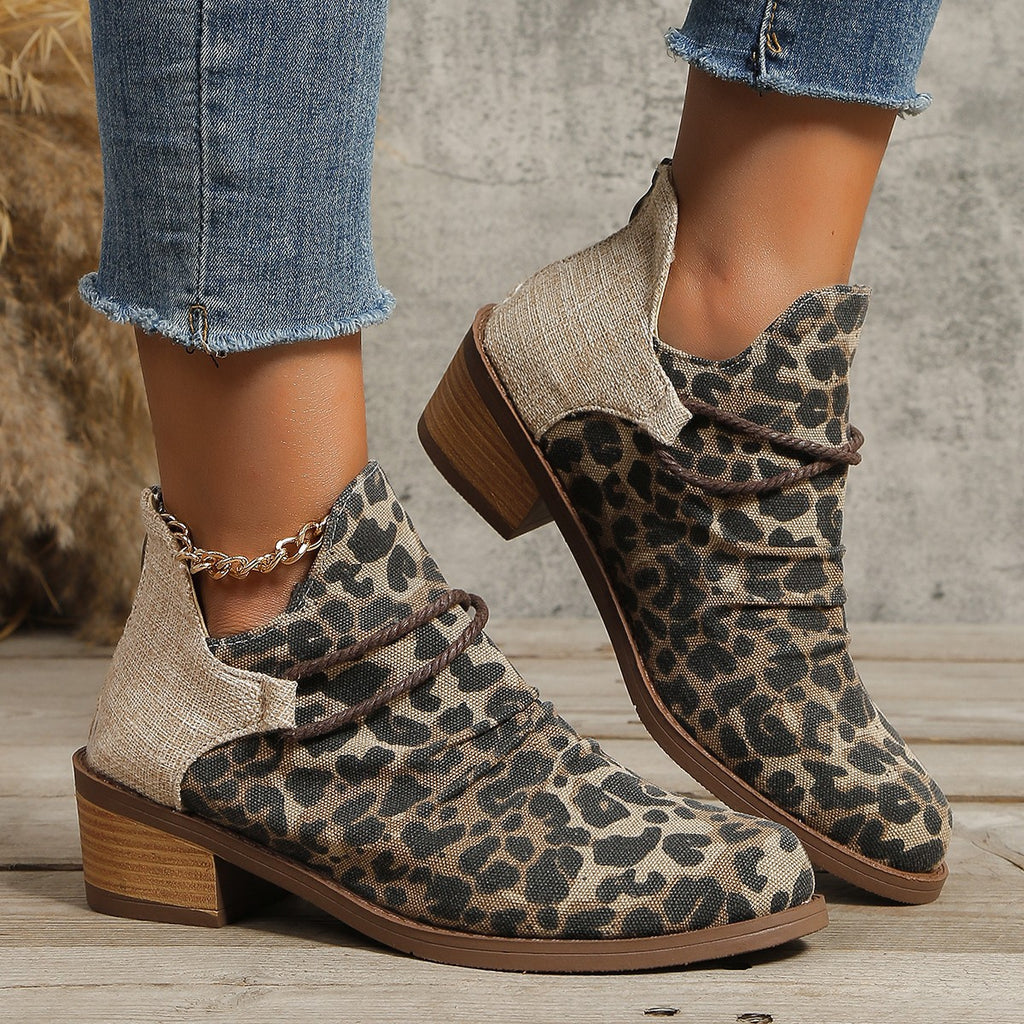 Sarah Express Retro Pointed Toe Ankle Boots