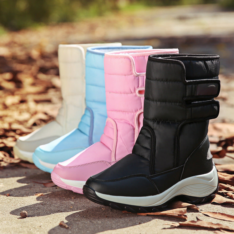 Sarah Express Women's Adjustable Strap Winter Snow Boots