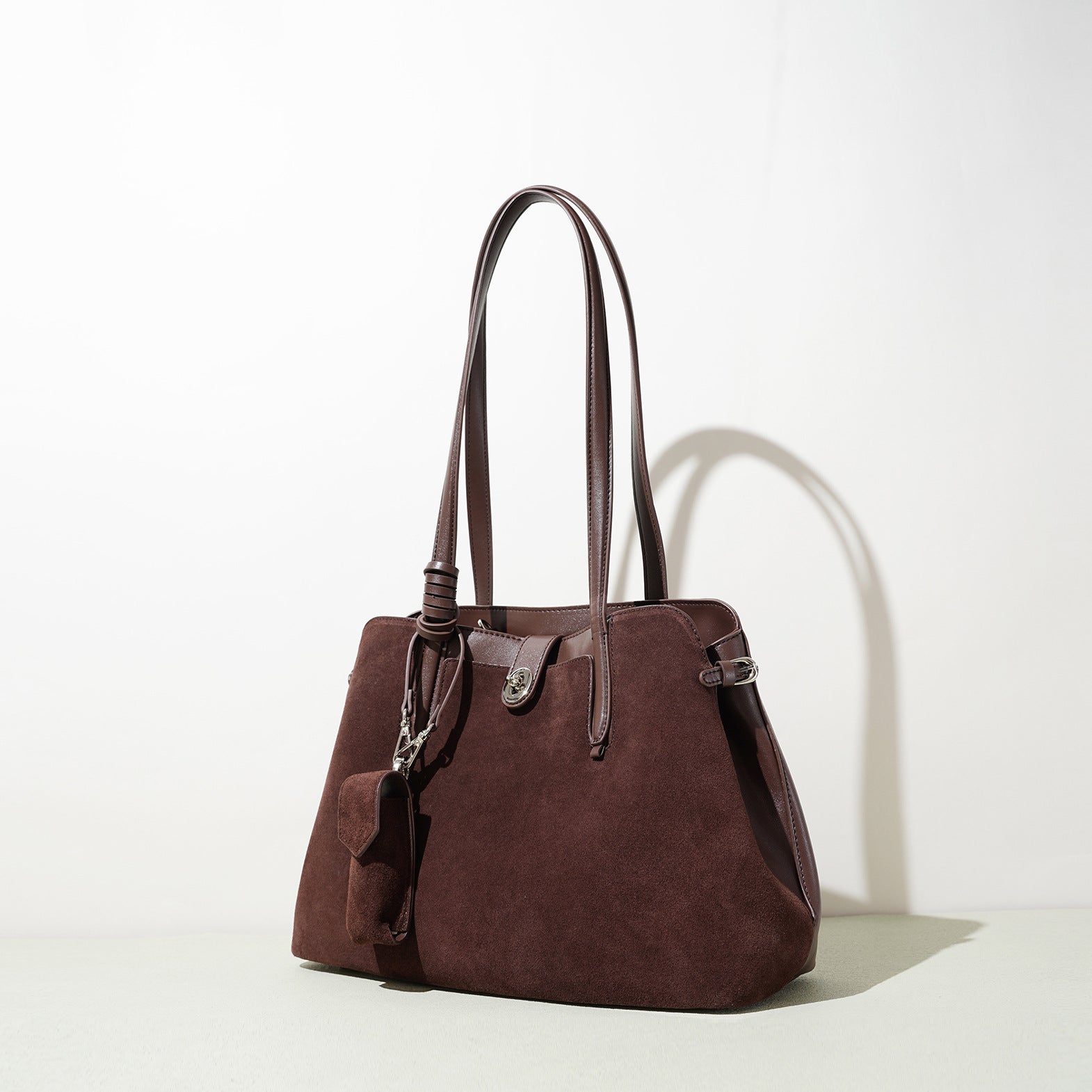 Sarah Express Vintage Suede Leather Shoulder Bag