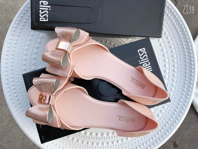 Sarah Express Women's Bow Knot Flat Sandals