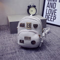 Sarah Express Mini Badge Detail Shoulder Bag Gery