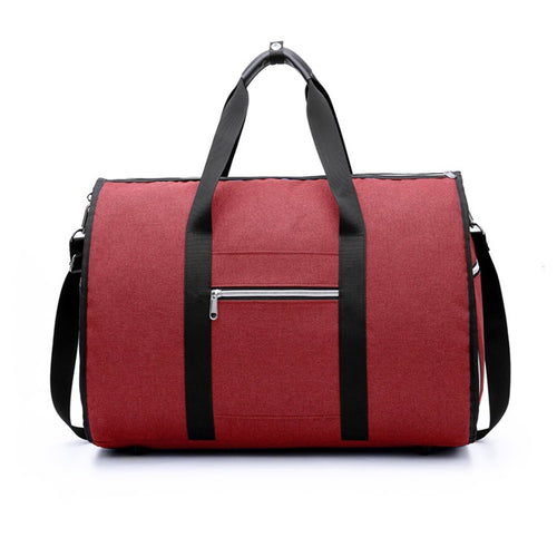 Sarah Express 2-in-1 Foldable Garment Travel Duffle Bag Red