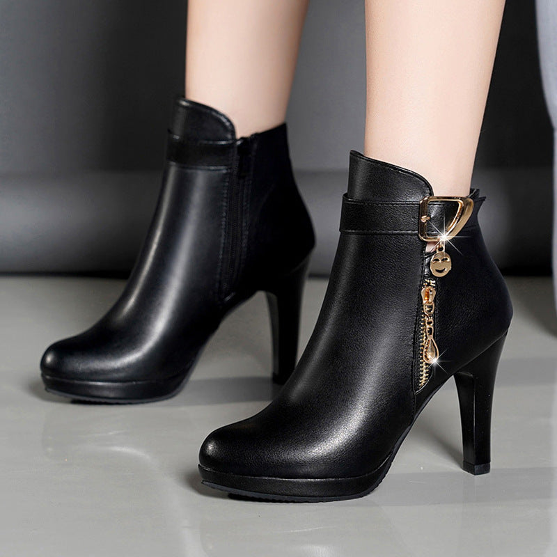 Sarah Express Pointed-Toe Stiletto Ankle Boots black 34
