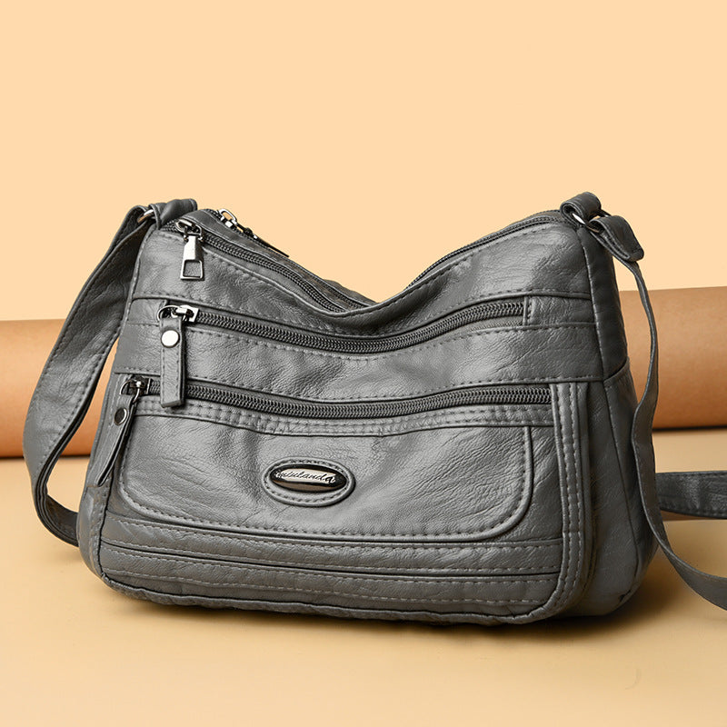 Sarah Express Lightweight Soft PU Crossbody Shoulder Bag