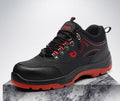 Sarah Express Men's Protective Steel Toe Work Shoes Red