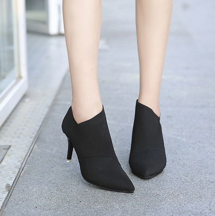 Sarah Express Pointed Toe Stiletto Ankle Boots